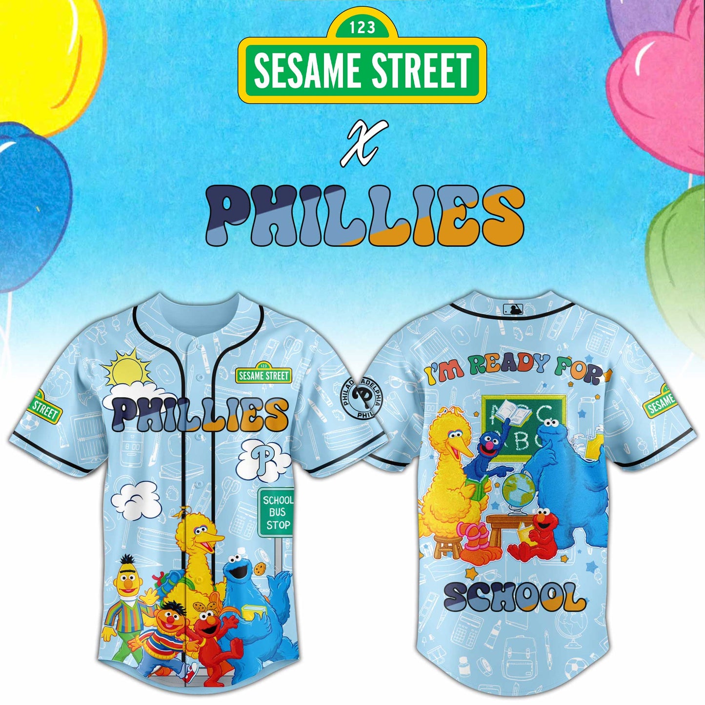 Phillies x Sesame Back to School Jersey