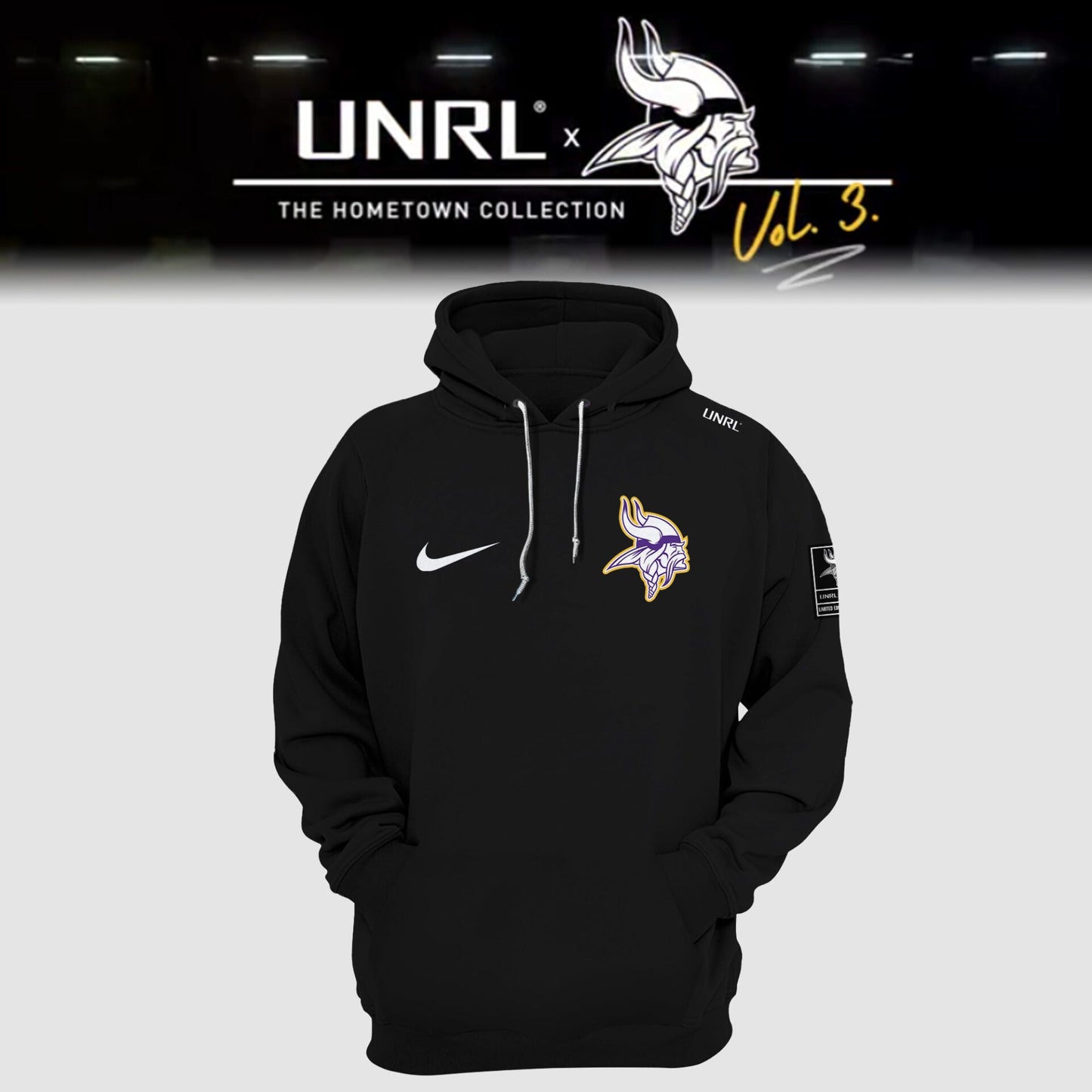 Minnesota Vikings 2024 Limited Edition “Winter Warrior” UNRL Vol 3 Hoodie