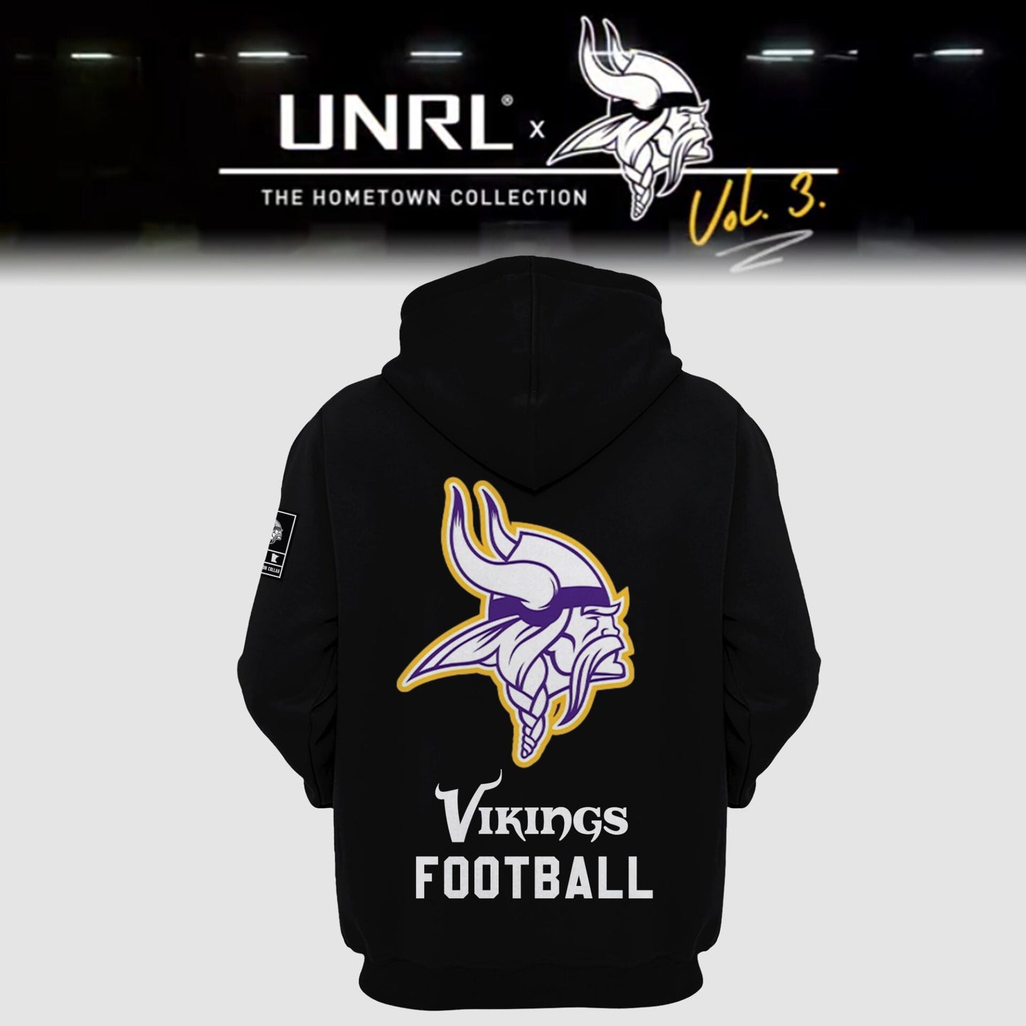 Minnesota Vikings 2024 Limited Edition “Winter Warrior” UNRL Vol 3 Hoodie