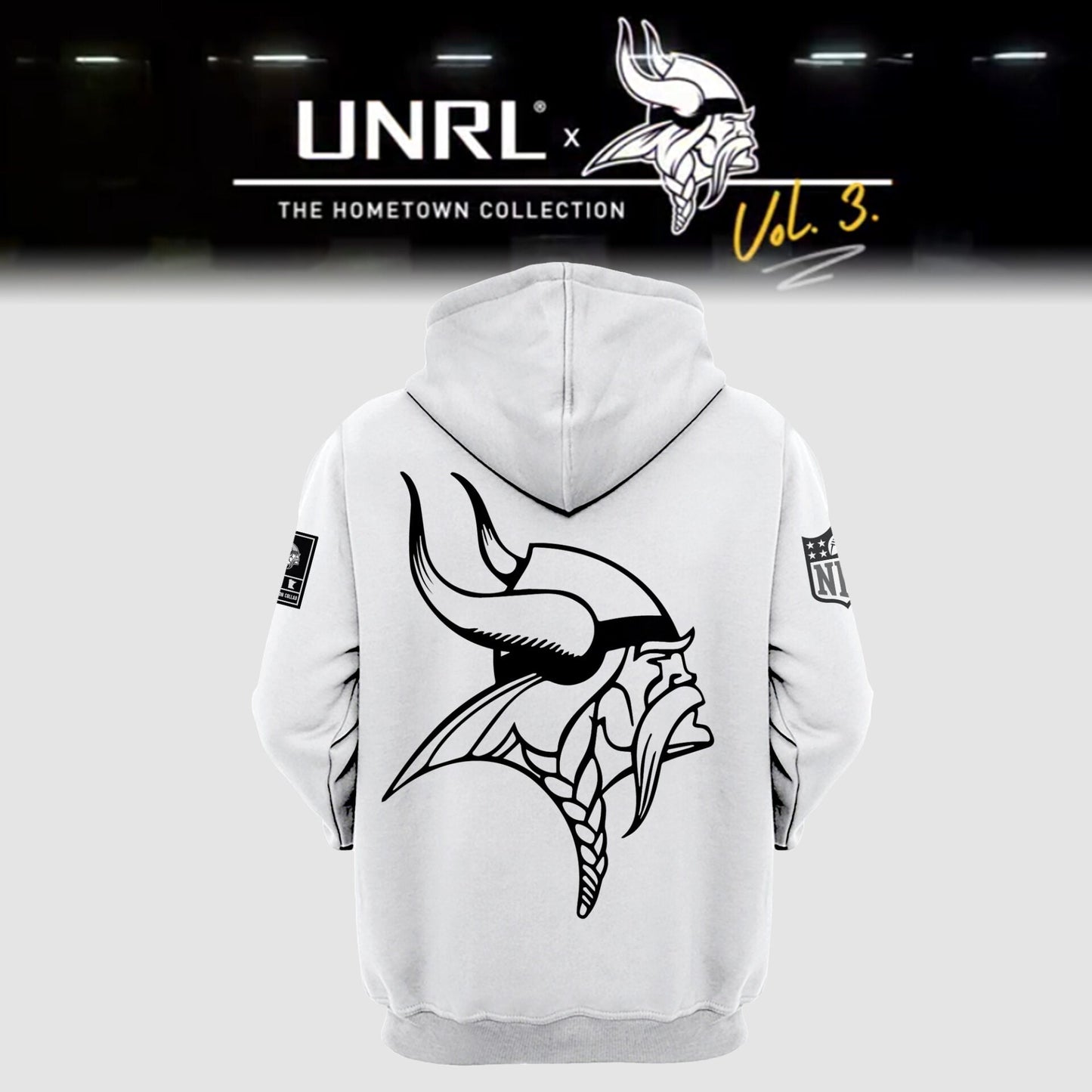 Minnesota Vikings 2024 Limited Edition “Winter Warrior” UNRL Vol 3 Hoodie