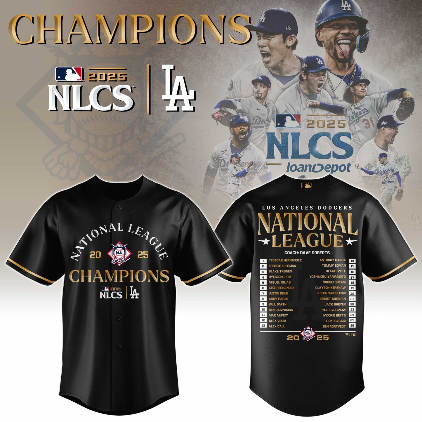 LA NLCS IoanDepot 2025 Jersey