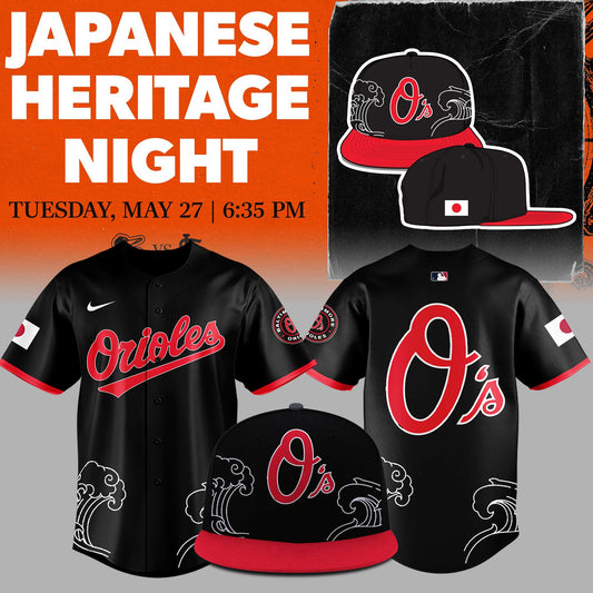 Limited Edition Orioles Baseball Japanese Heritage Night Jersey