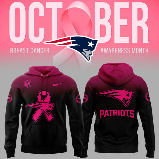 New England Patriots Football Breast Cancer Combo Hoodie
