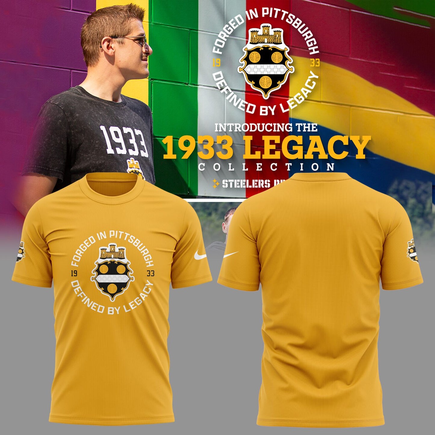 Limited Edition Steelers The 1933 Legacy Collection Shirt