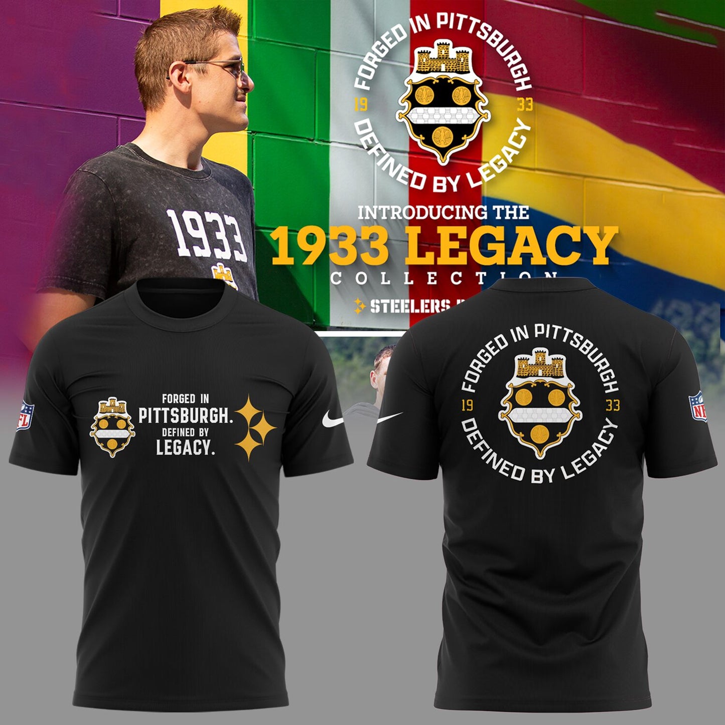 Limited Edition Steelers The 1933 Legacy Collection Shirt