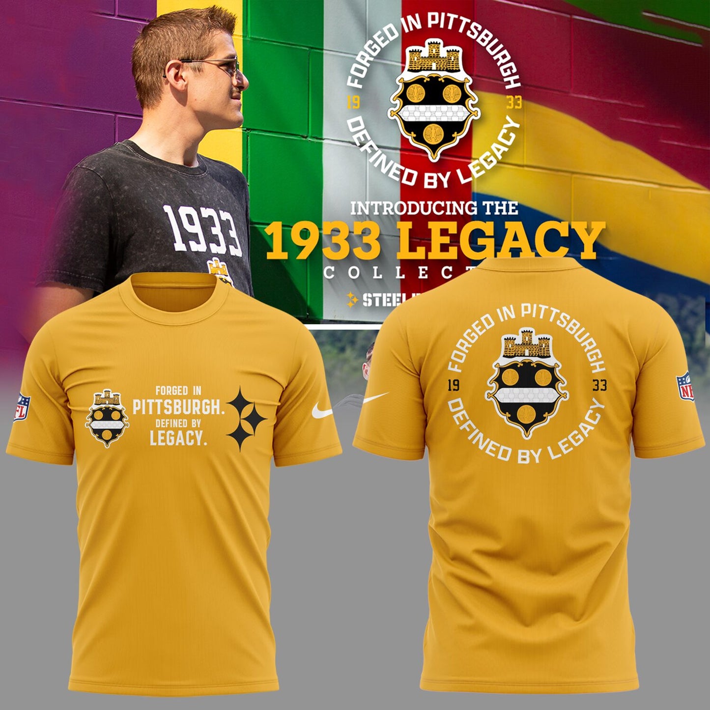 Limited Edition Steelers The 1933 Legacy Collection Shirt