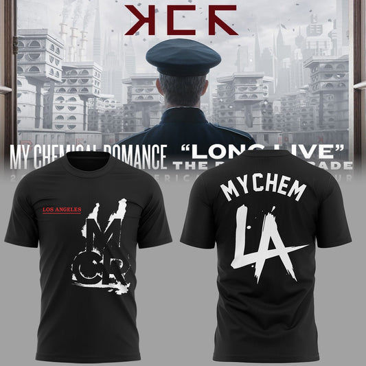 Limited Edition “Long Live: The Black Parade Tour 2025 x LA” Tshirt