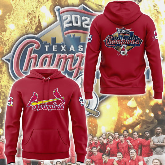Limited Edition Sgf Cardinals 2025 Texas League champions Hoodie