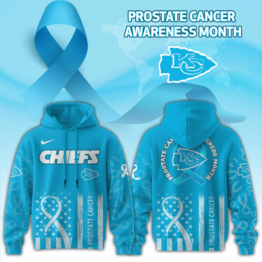 Kansas City Chiefs x Prostate Cancer Awareness Hoodie Edition