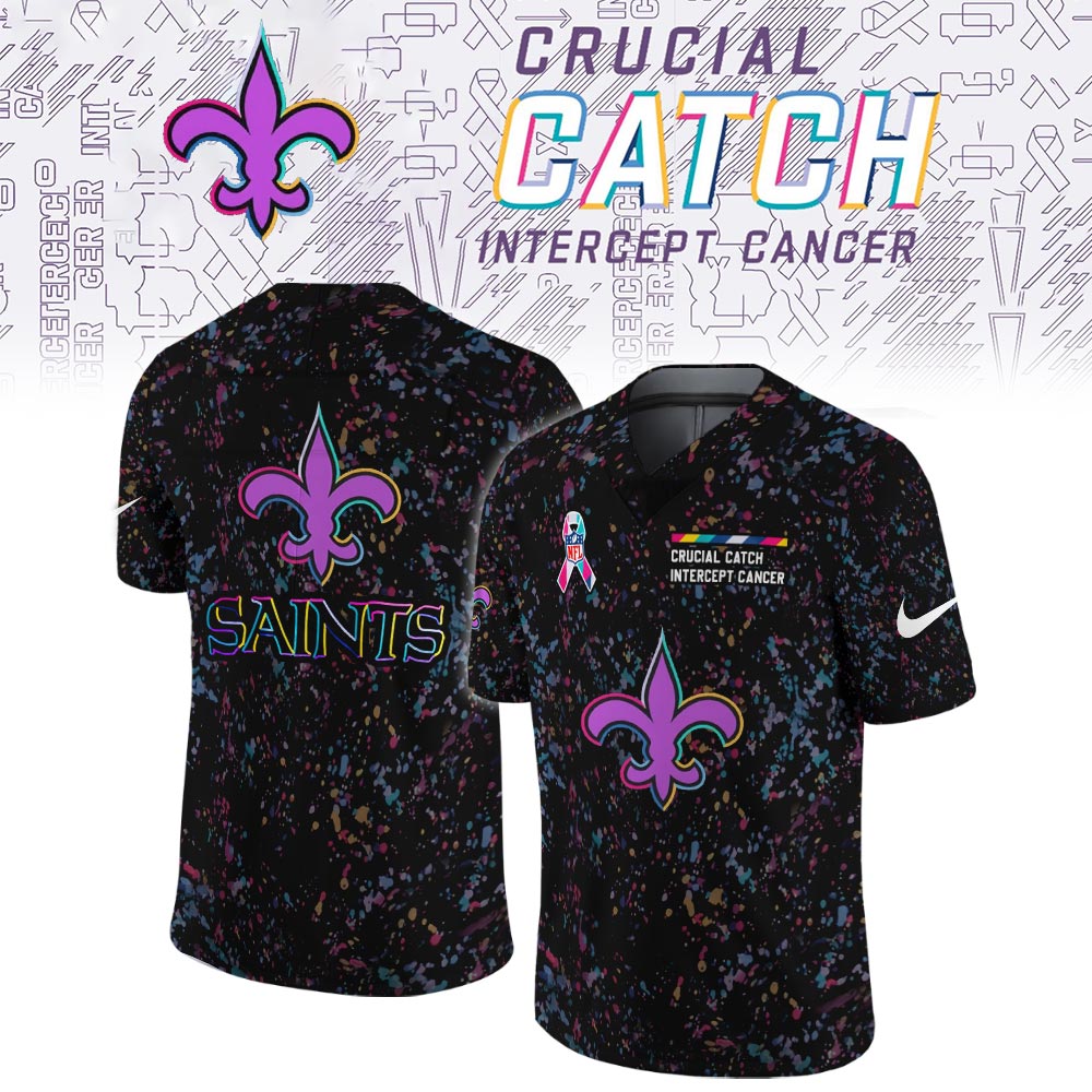 New Orleans Saints Crucial Catch Limited Football Jersey