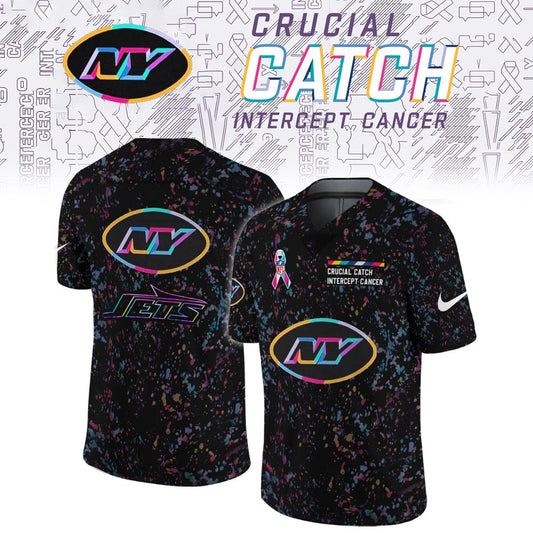 New York Jets Crucial Catch Limited Football Jersey