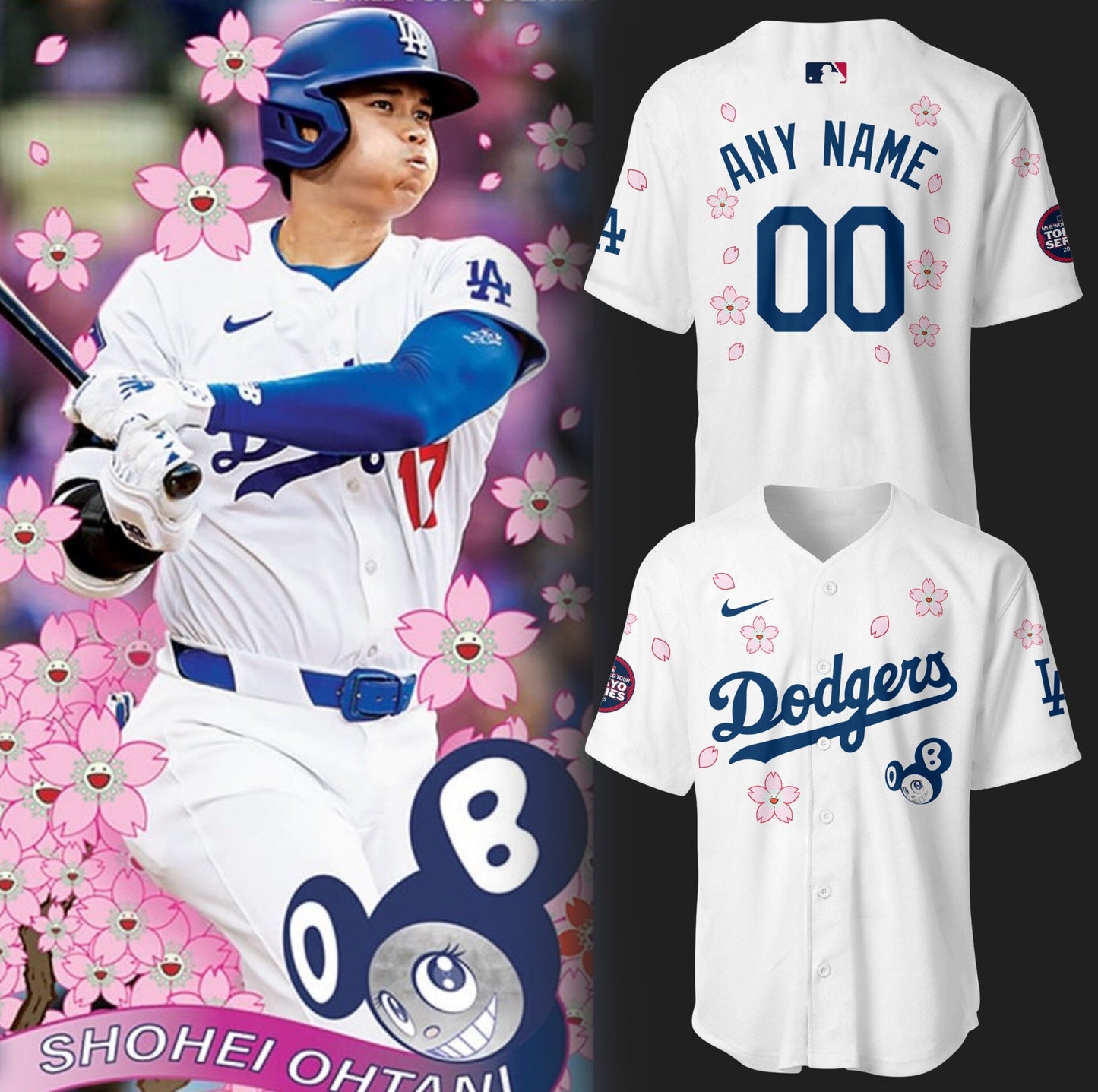 Los Angeles Dodgers OHTANI JERSEY TOKYO CUSTOM 2025
