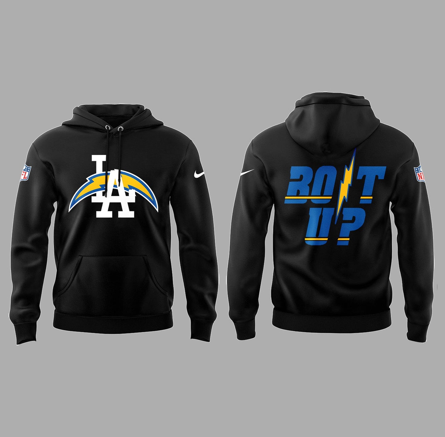 Limited Edition Chargers Bolt Up Hoodie-PA052425009