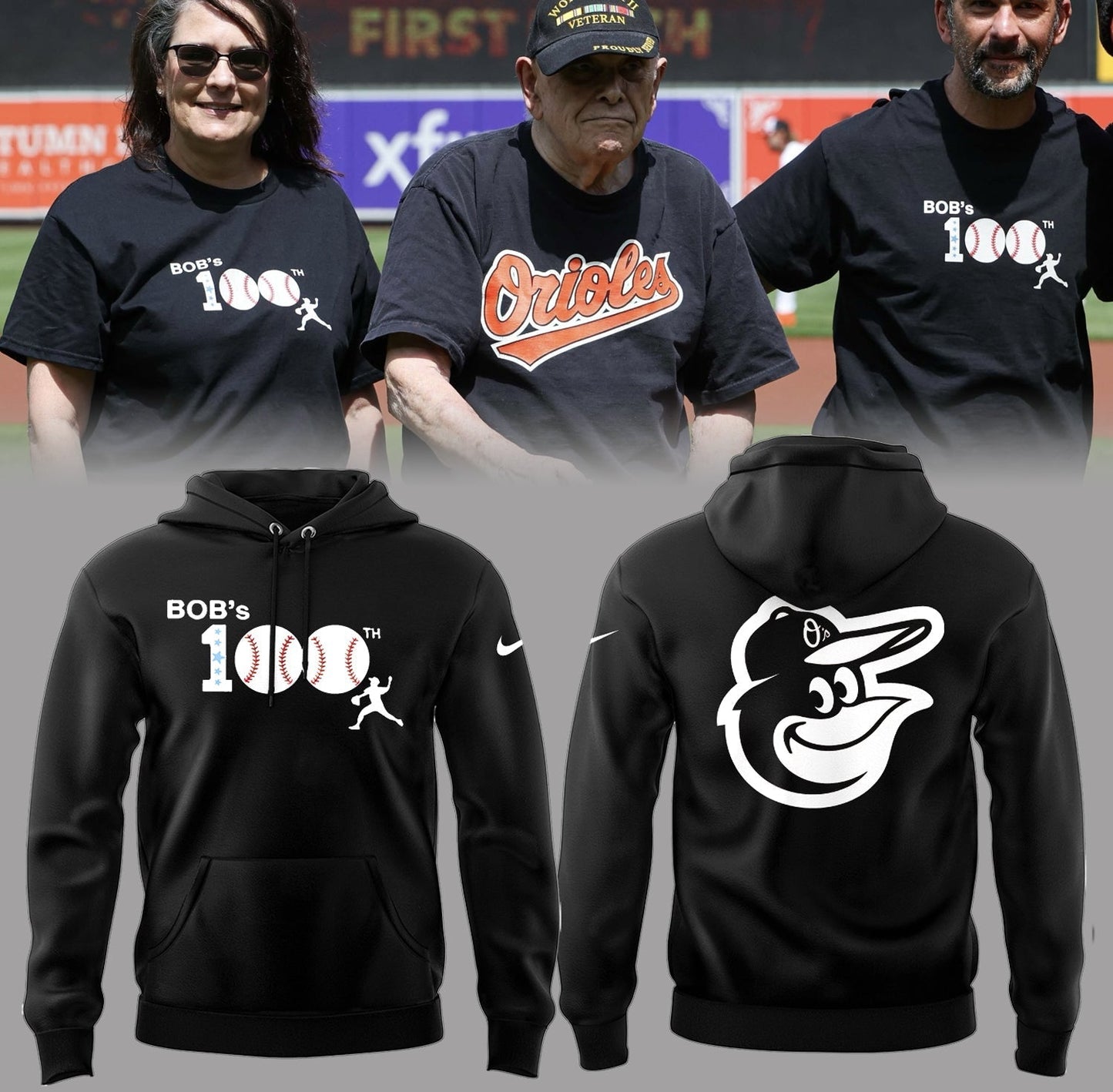 Limited Edition Baltimore Orioles Bobâ€™s 100th Hoodie
