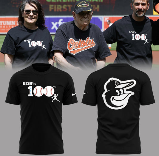 Limited Edition Baltimore Orioles Bobâ€™s 100th TShirt