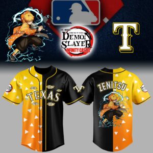 Texas Rangers _ Demon Slayer Limited Edition Zenitsu Jersey
