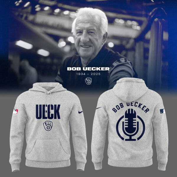 Limited Edition Brewers Baseball Honoring Mr. Baseball Bob Uecker Hoodie