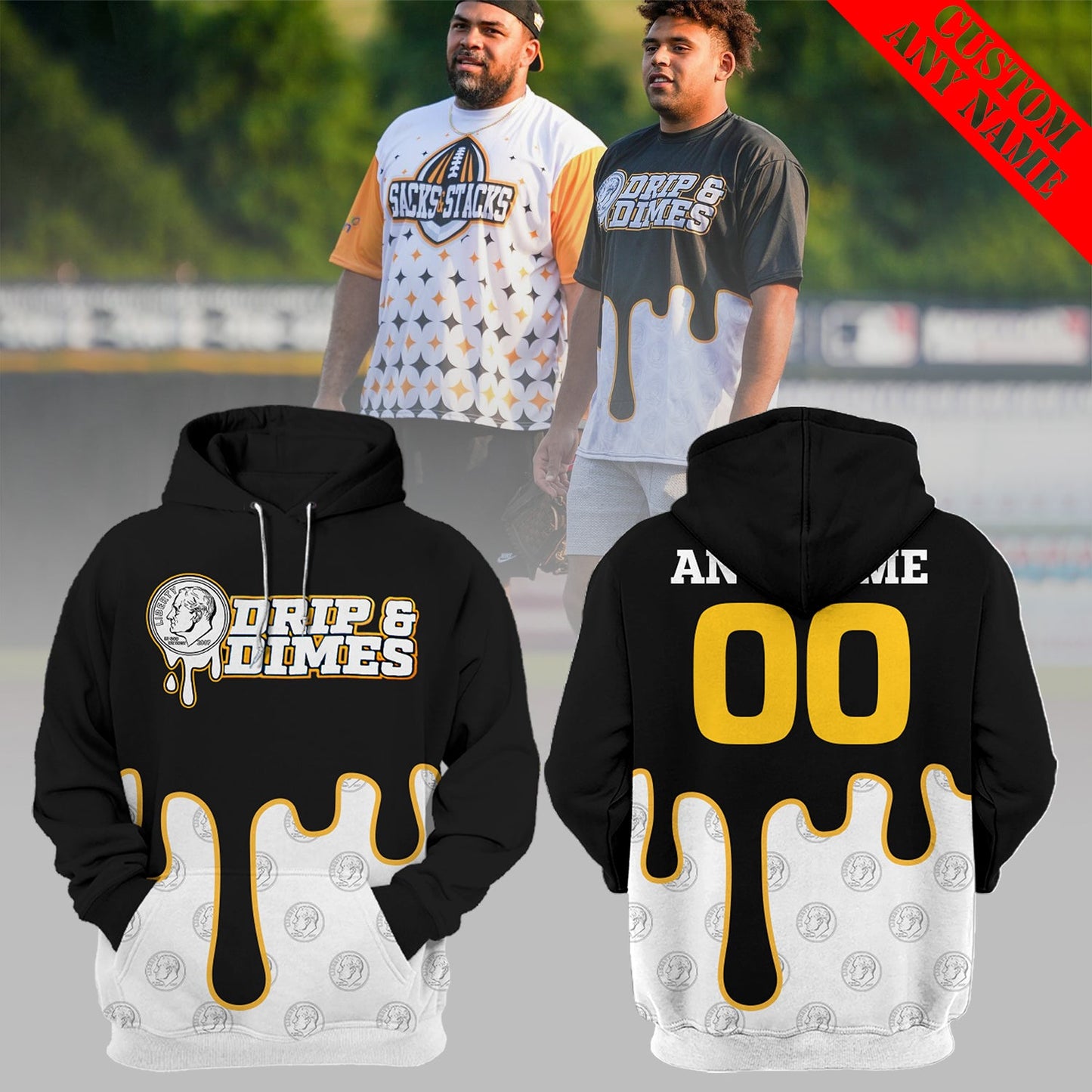 Pittsburgh Steelers 2024 Drip&amp;Dimes Limited Custom Hoodie-PU07182401