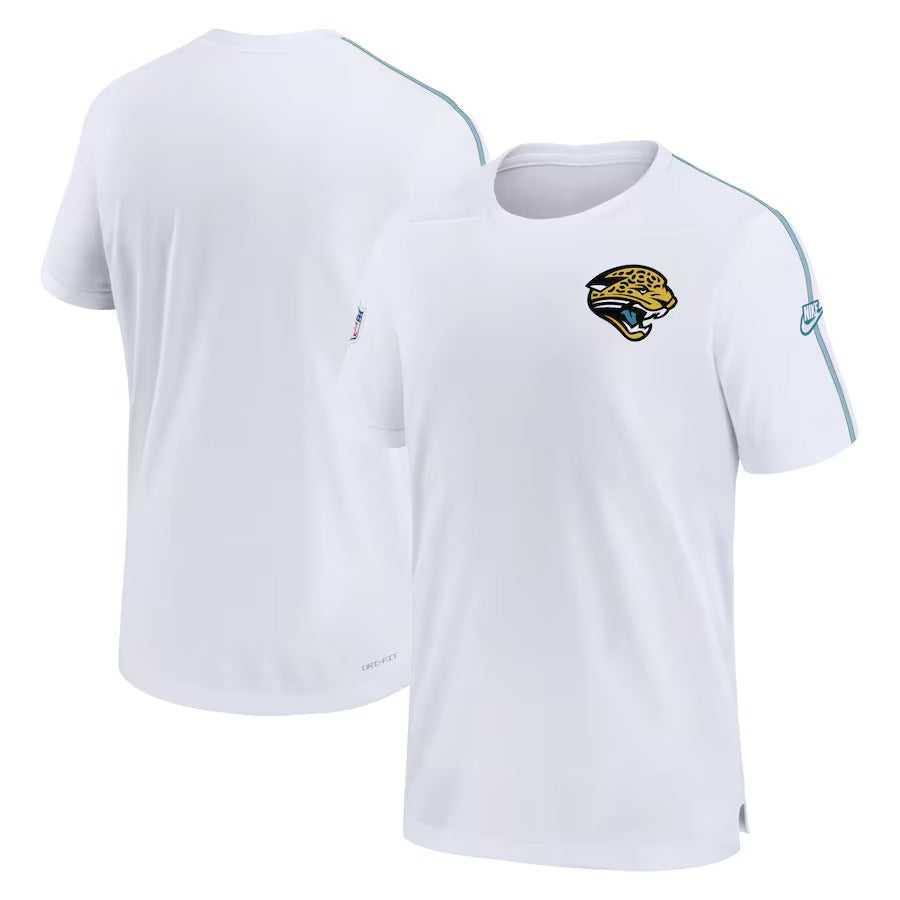 Men’s White Jacksonville Jags Throwback Sideline Alternate Logo Coach Performance Top