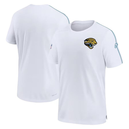 Men’s White Jacksonville Jags Throwback Sideline Alternate Logo Coach Performance Top