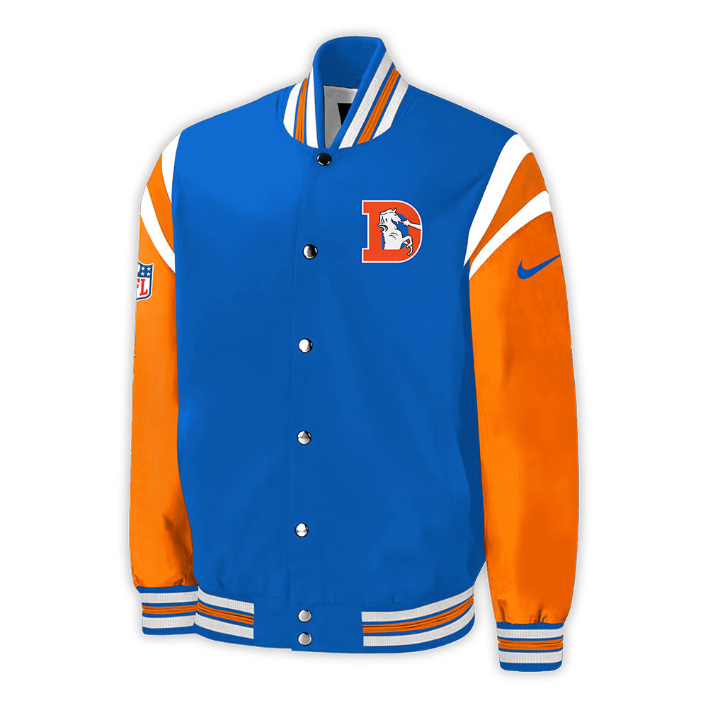 Denver Broncos NFL 2024 Throwback 1977 Nike Orange Crush Limited Baseball Jacket