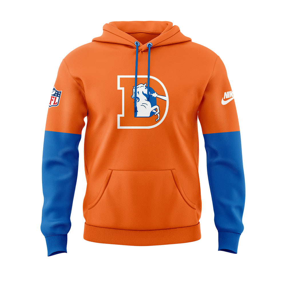 Denver Broncos NFL 2024 Nike Limited Throwback To 77 Orange Hoodie
