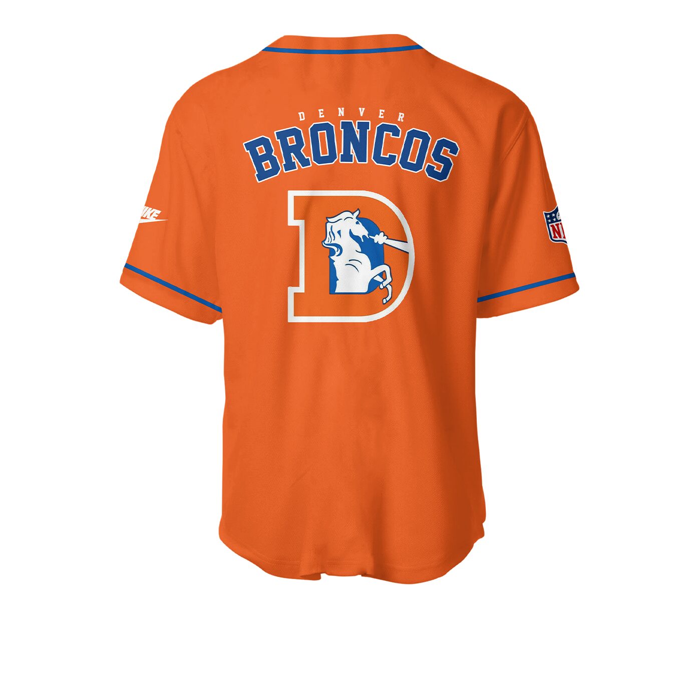 Denver Broncos NFL 2024 Nike Limited Throwback To 77 Orange Baseball Jersey