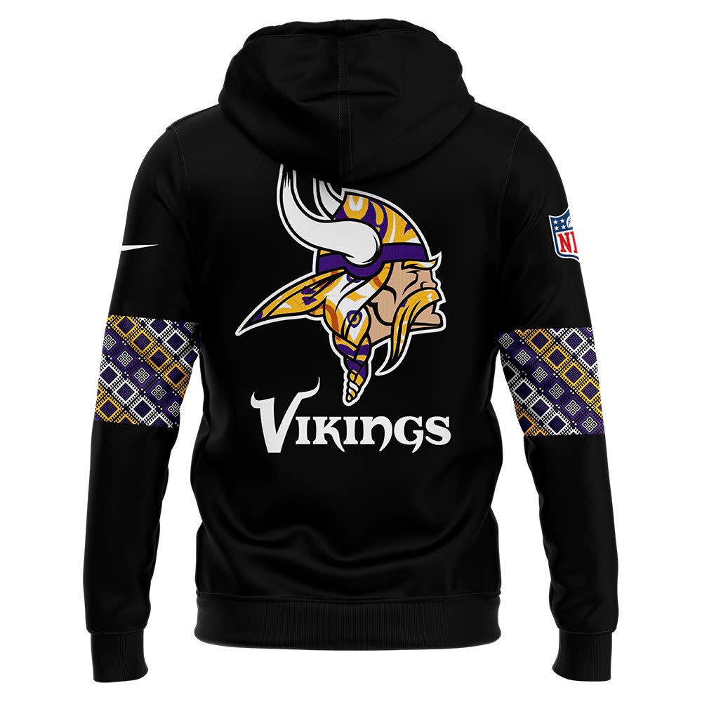 Vikings 2024 Native American Heritage Month Premium Limited Hoodie-PU1117241010