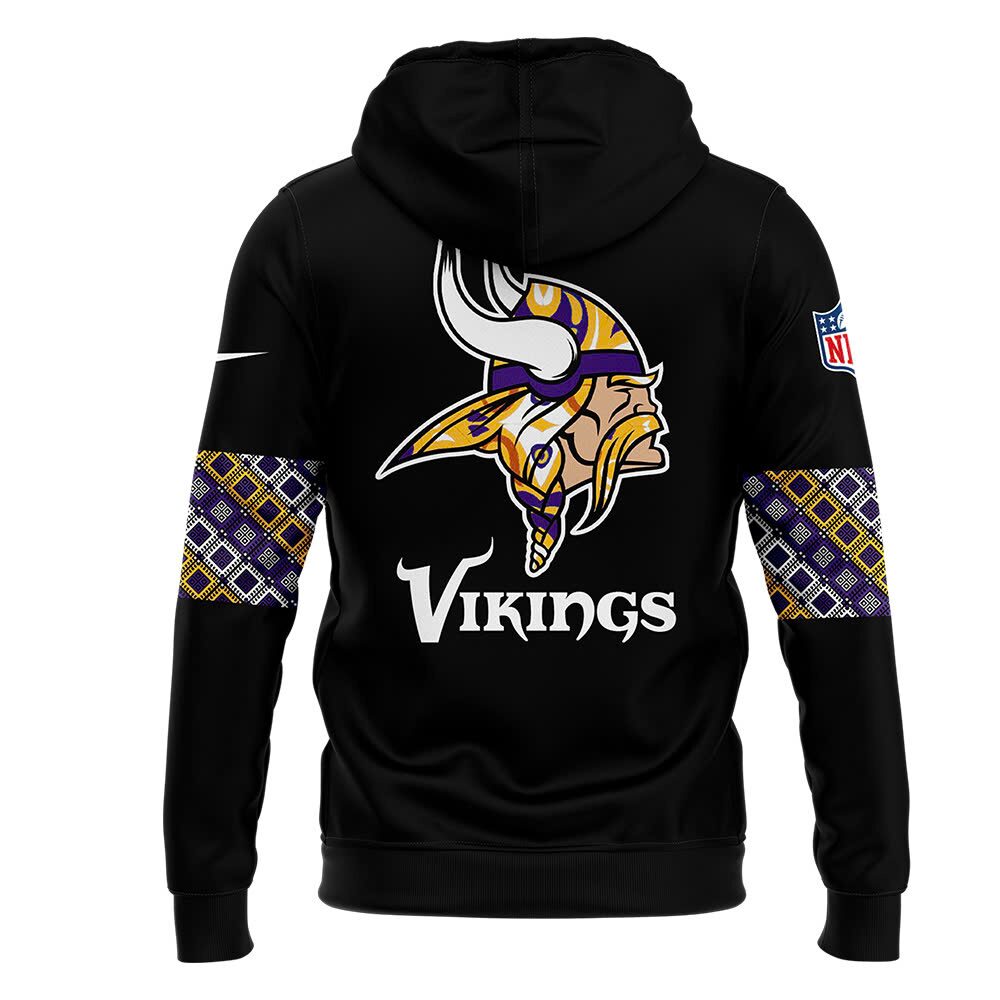 Vikings 2024 Native American Heritage Month Premium Limited Zip Hoodie-PU1117241011
