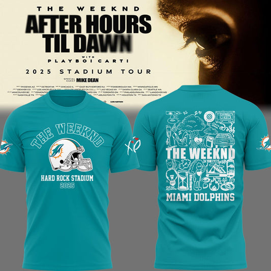 Limited Edition Dolphins Football ‘After Hours til Dawn Tour’ X TShirt