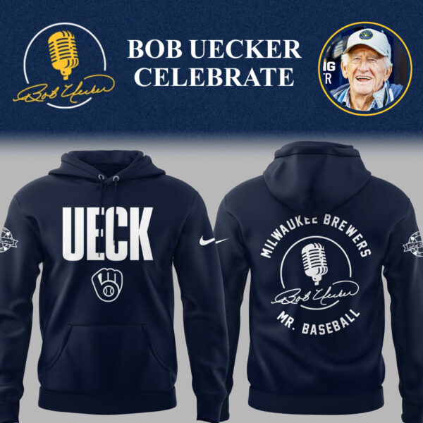 Limited Edition Brewers Baseball Honoring Mr. Baseball Bob Uecker Hoodie