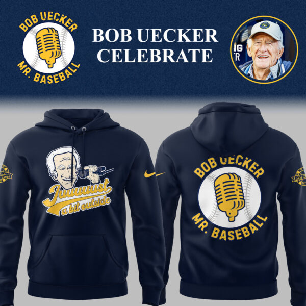 Limited Edition Brewers Baseball Honoring Mr. Baseball Bob Uecker Hoodie