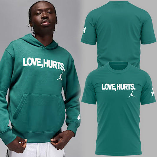 Limited Edition Eagles Football Love, Hurts Green TShirt