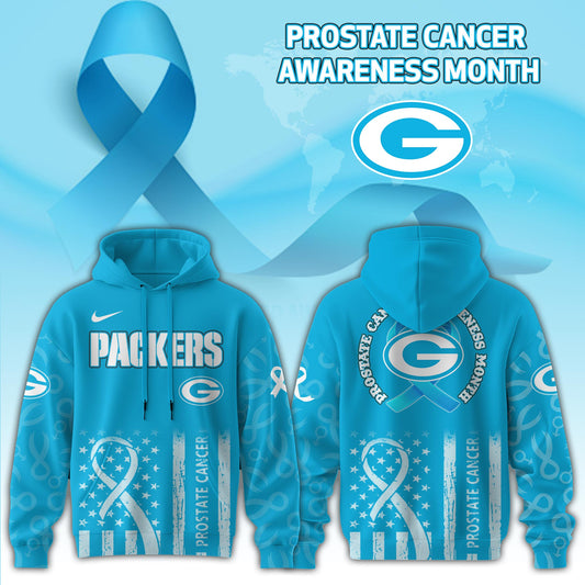 Green Bay Packers x Prostate Cancer Awareness Hoodie Edition