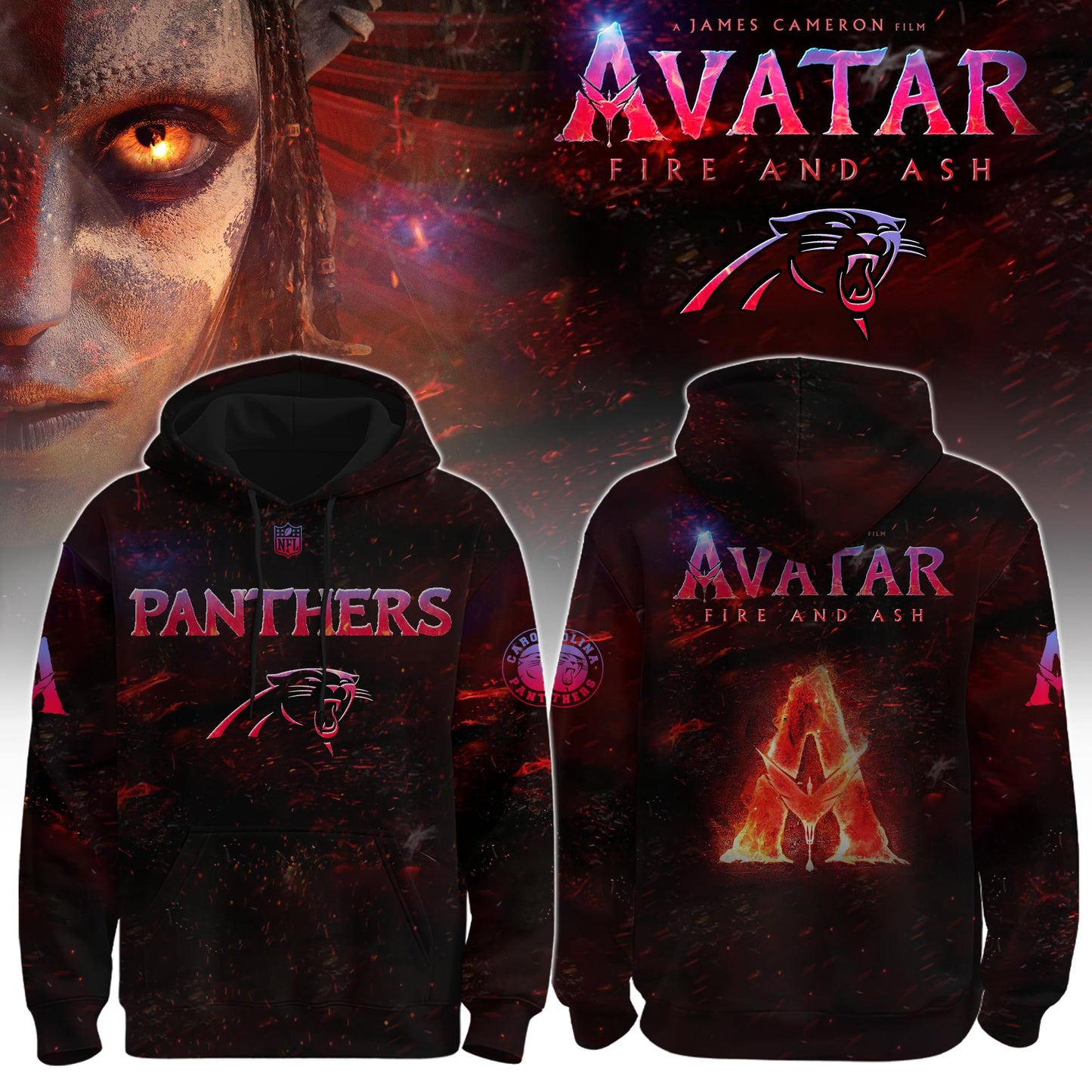 Carolina Panthers x Avatar 3 “Fire and Ash” Editions Limited +Selling Out Fast