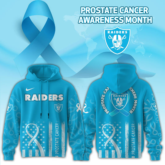 Las Vegas Raiders x Prostate Cancer Awareness Hoodie Edition