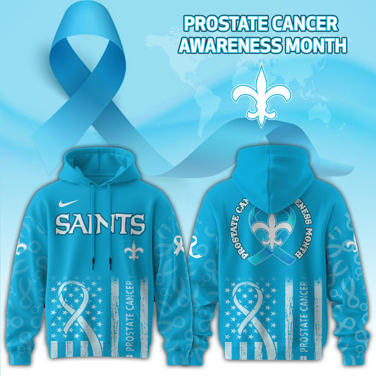 New Orleans Saints x Prostate Cancer Awareness Hoodie Edition