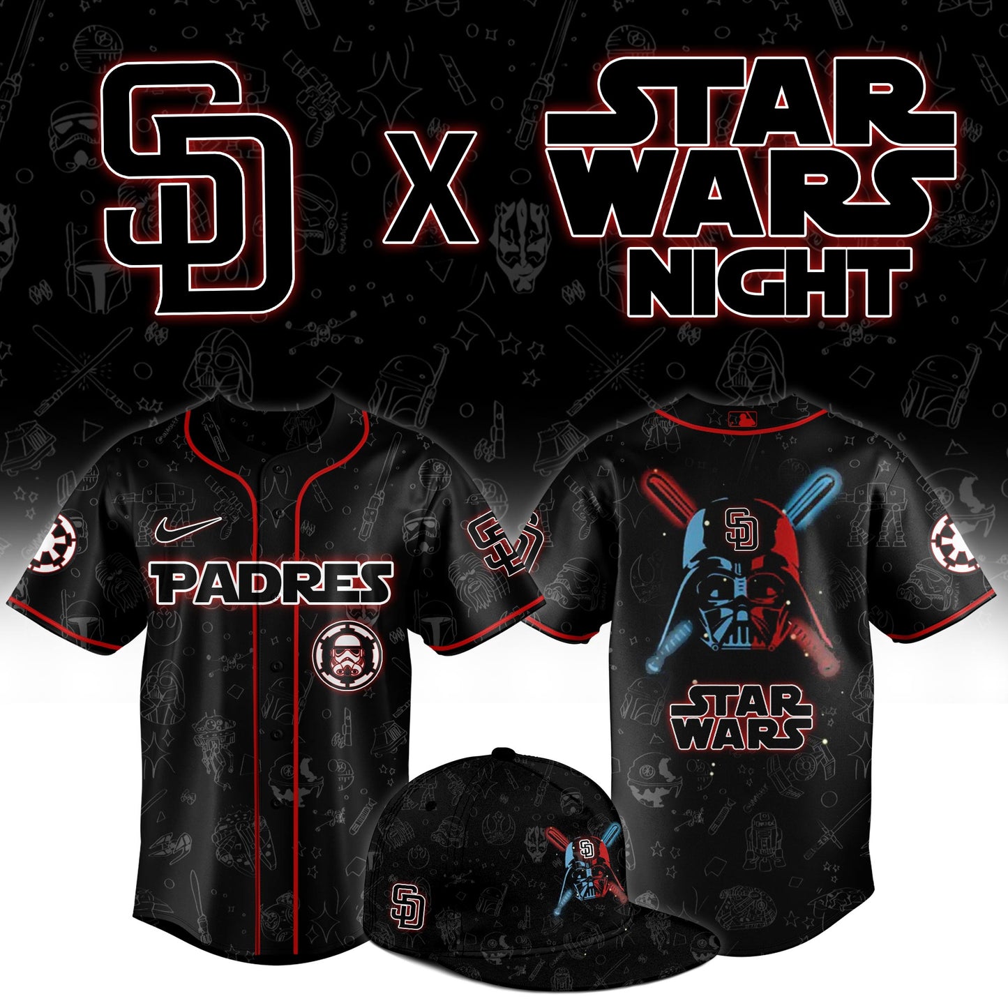 San Diego Padres 2025 Star Wars Night Game Limited Jersey