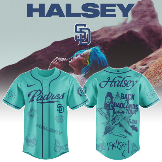 SD Padres  x Halsey “Back to Badlands Tour” Jersey Editions Limited +Selling Out Fast