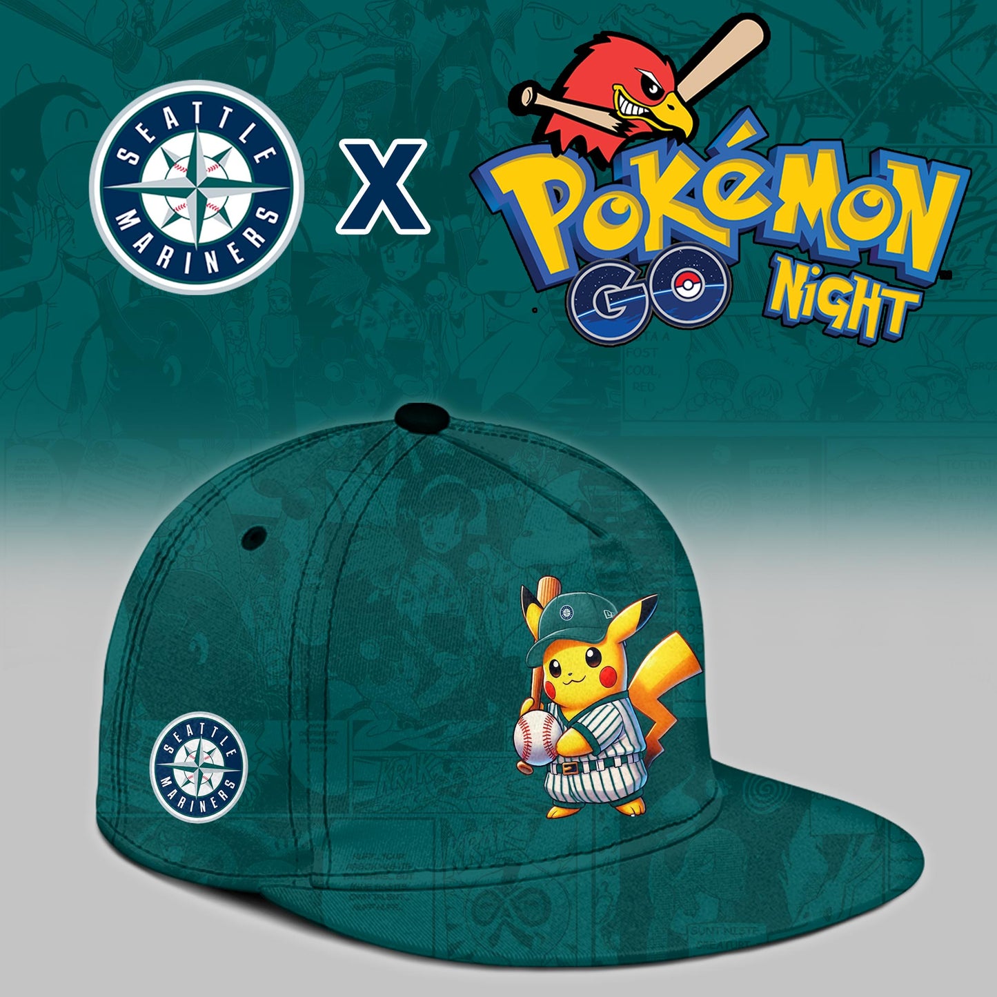 Seattle Mariners 2025 Pokémon GO Night Limited Jersey