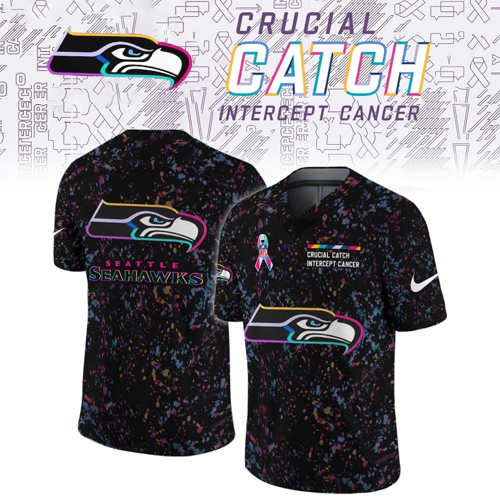 Seattle Seahawks Crucial Catch Limited Football Jersey