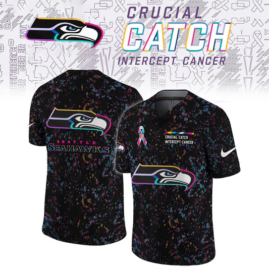 Seattle Seahawks Crucial Catch Limited Football Jersey