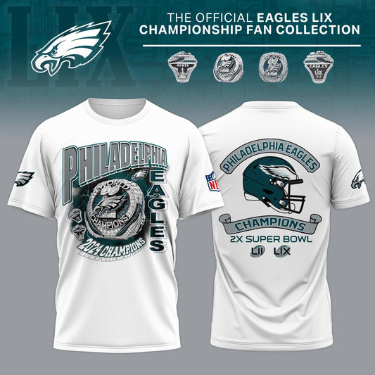 Philadelphia Eagles Super Bowl LIX Champions Ring T-Shirt