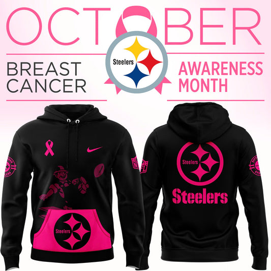 Pittsburgh Steelers Breast Cancer Hoodie-TS2810242012