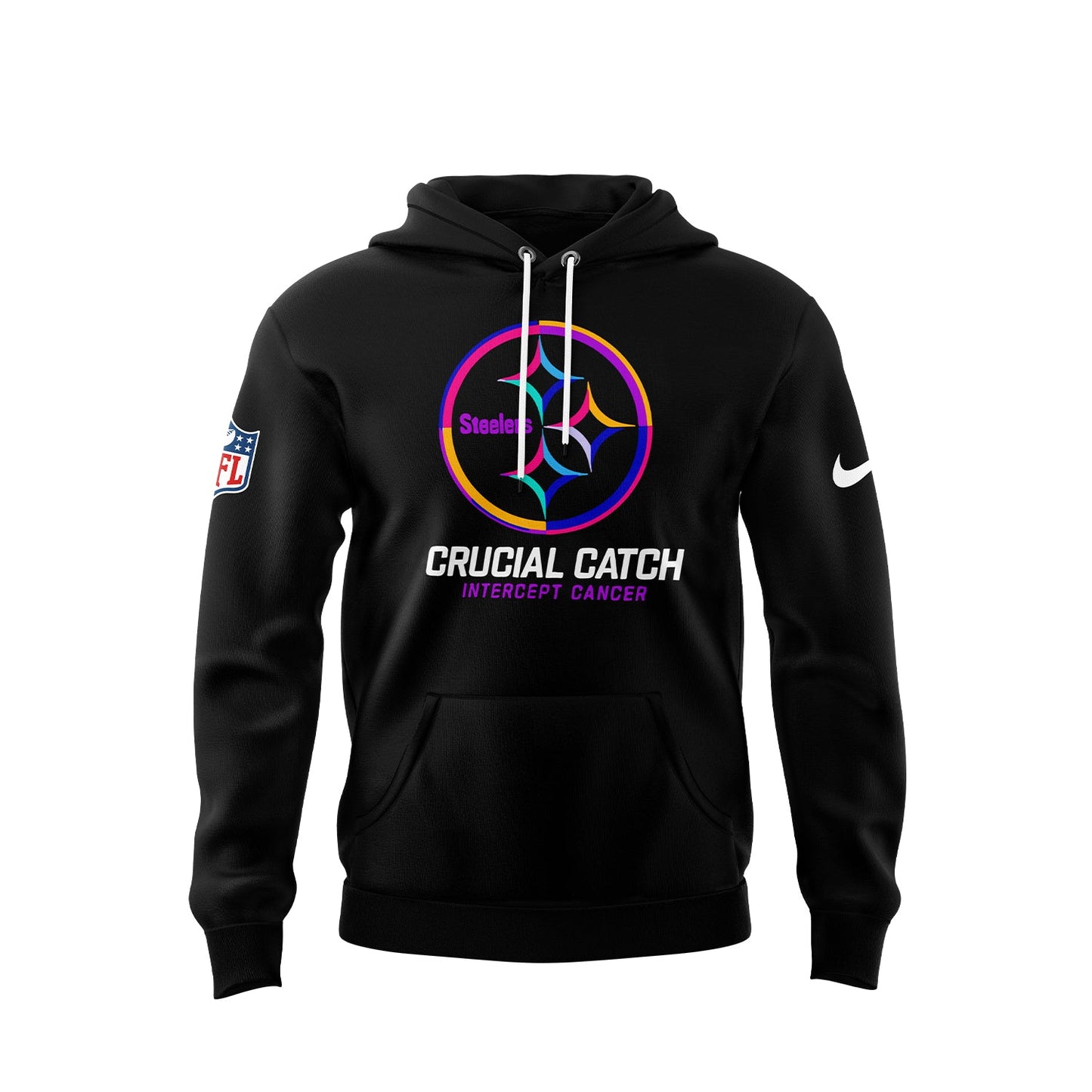 Pittsburgh Steelers Breast Cancer Hoodie-TS2810242014