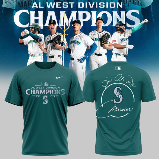 Seattle Mariners AL West Division Champions Locker Room Tshirt
