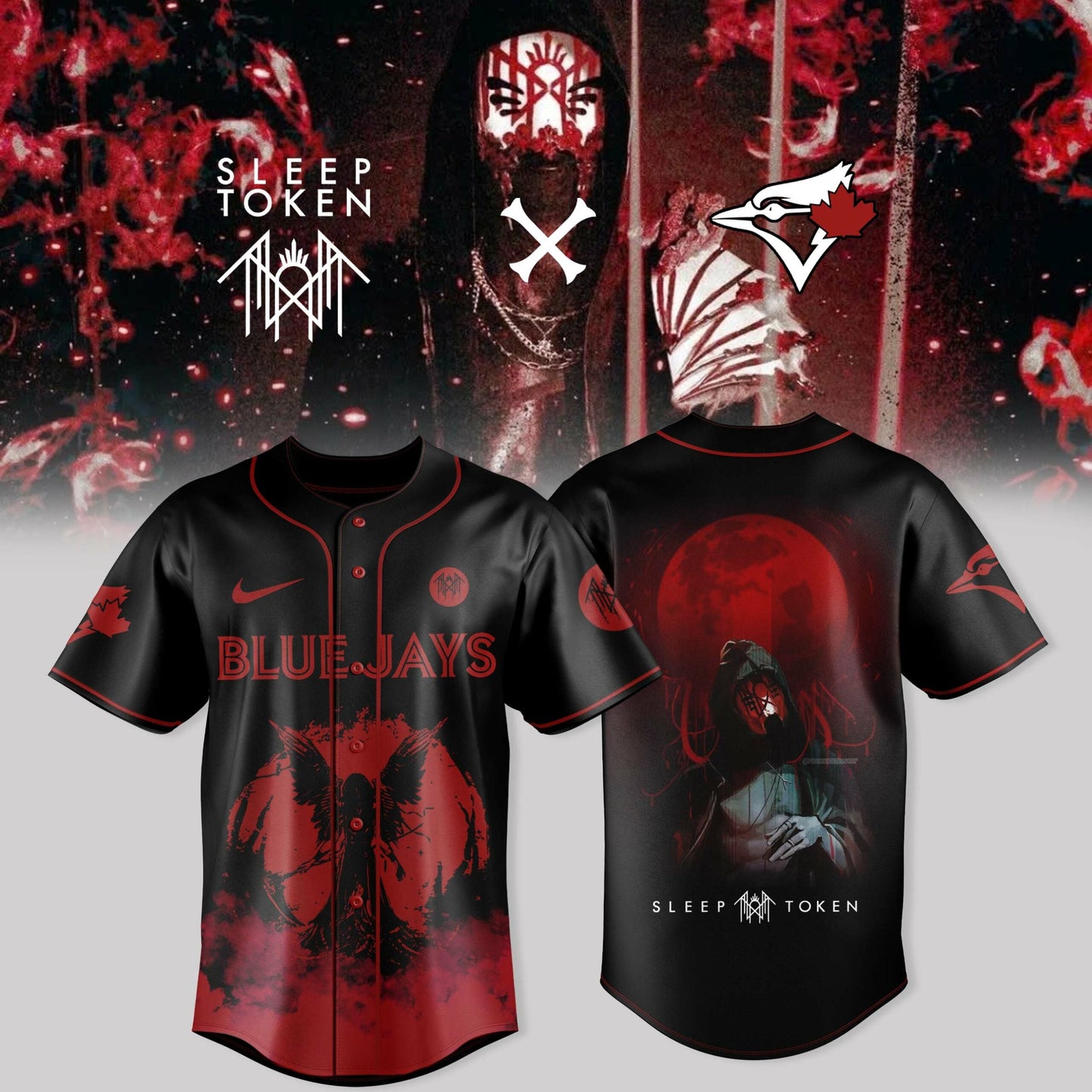 Toronto Blue Jays X Sleep Token: Even in Arcadia Tour Merch Jersey