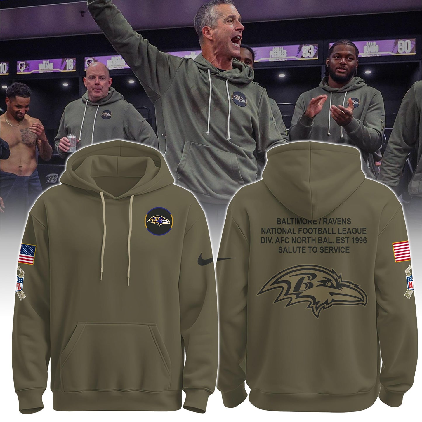 BAL SALUTE TO SERVICE EDITION HOODIE