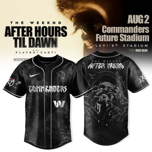 Washington Commanders x After Hours Til Dawn 2025 – The Weeknd Jersey