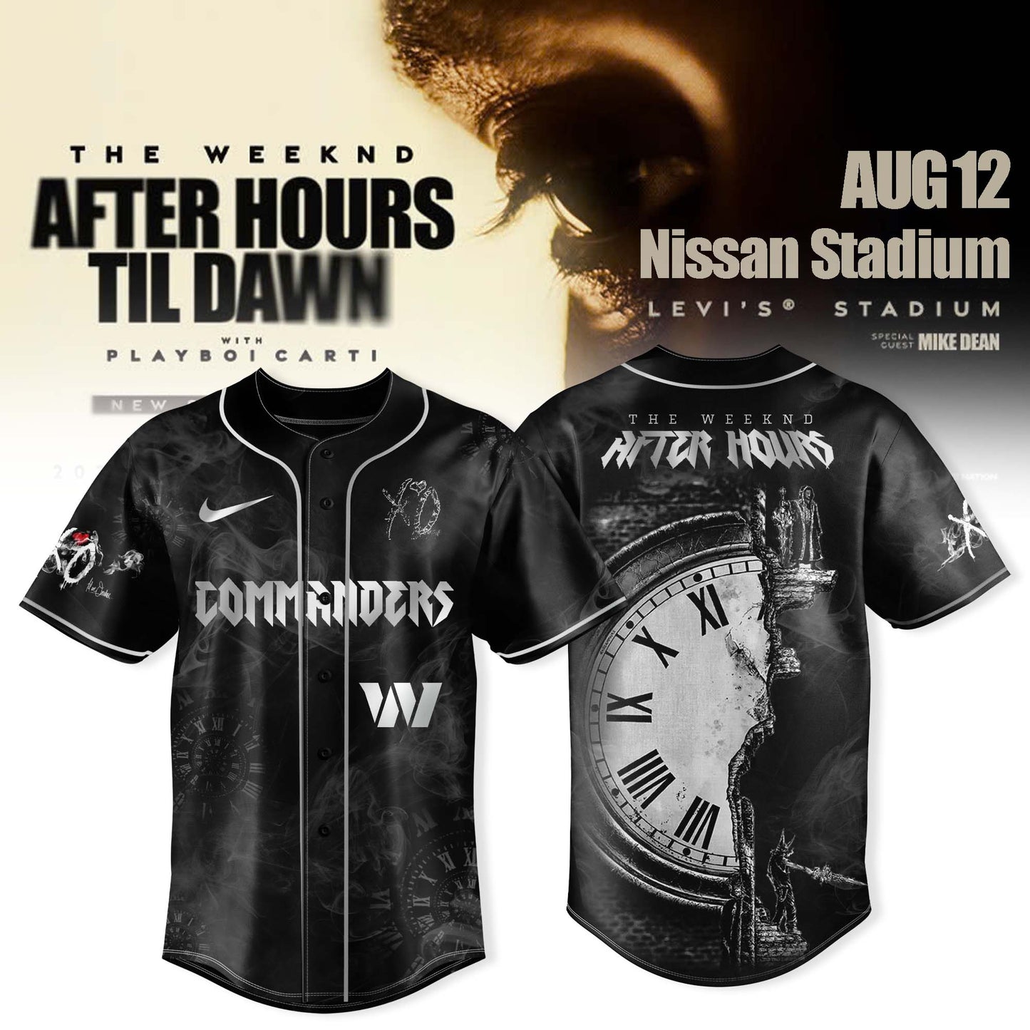 Washington Commanders x After Hours Til Dawn 2025 – The Weeknd Jersey